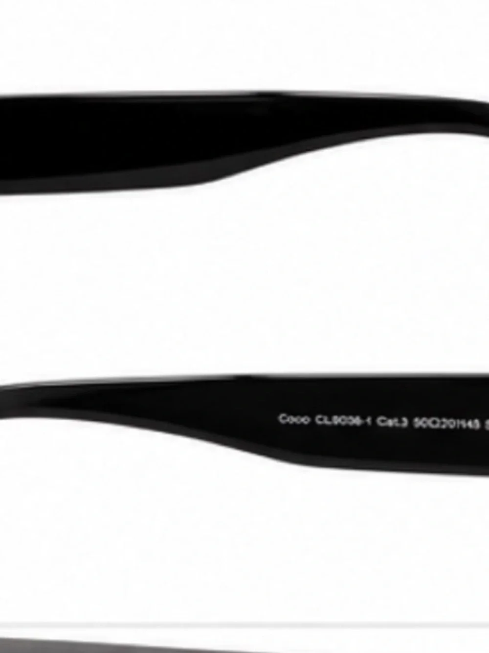 Carolina Lemke Berlin Coco black Oversized Square Sunglasses faux leather case